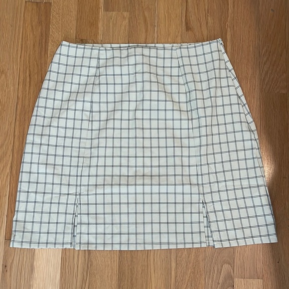 Nasty Gal checkered slit Mini Skirt - Picture 3 of 6
